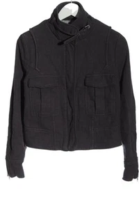 MANGO Chaqueta corta Mujeres Talla EU 40 gris oscuro look casual - Imagen 1 de 5