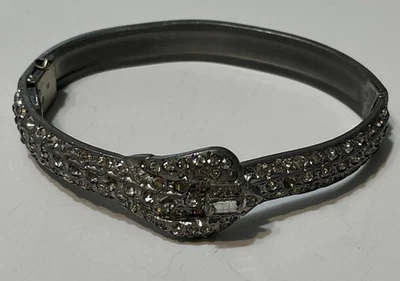 Pulsera hebilla cristal tono plata  Foto 1 de 2