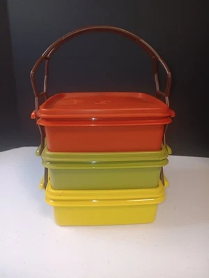 Vintage Tupperware Lunchbox/Tiffin, Collector Item. As Is. As Shown In Pictures. - Image 1 of 4