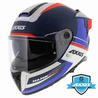 Axxis Hawk SV EVO full face helmet Daytona matt blue - Size XS