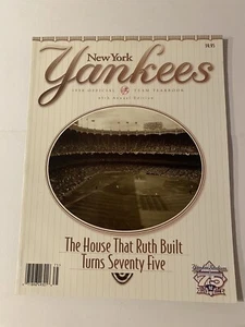 Anuario de los Yankees de Nueva York 1998 75 aniversario 1923 - 1998 - Imagen 1 de 2