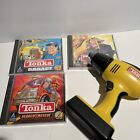 Lot de jeux PC Tonka avec perceuse vintage CD-ROM - recherche et sauvetage, garage, construction