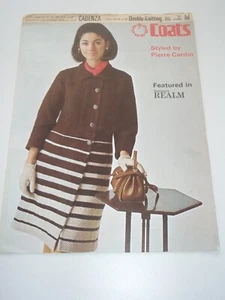 Vintage Coats DK Knitting Pattern Lady's Coat 34-38" - Picture 1 of 2