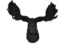 Faux Taxidermy Moose Head Wall Mount