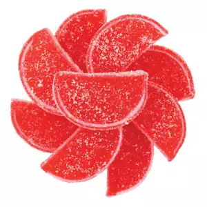 Cherry Jelly Fruit Slices - Premium Quality Jelly by NY Candy - FREE SHIP - Picture 1 of 3
