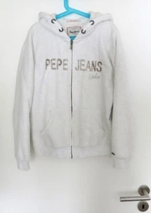 Pepe Jeans Hoodie hell-grau mit Kaputze und Reißverschluss / 14 M - Bild 1 von 8