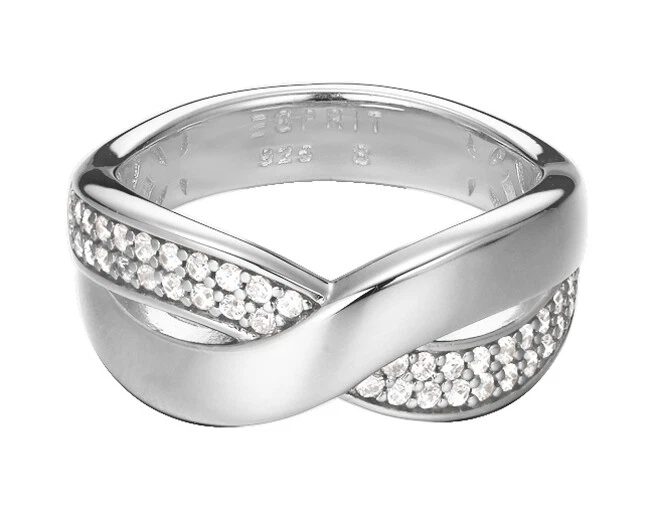 Esprit ESRG92443A170 Damenring in 925 Silber mit Weißen Steinen neu - Bild 1 von 1