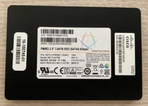 MZ-7LH3T80 Samsung Cisco PM883 Series 3.84TB 2.5" SATA 6Gb/s SSD MZ7LH3T8HMLT - Picture 1 of 2