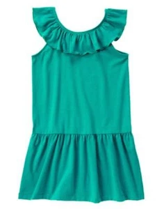 NWT Gymboree Mermaid Party Girls Sz 5 7 Teal Ruffle Dress - Picture 1 of 1