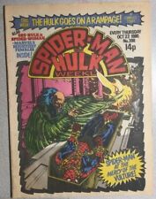 SPIDER-MAN & HULK WEEKLY #398 (1980) Marvel Comics UK Spider-Woman She-Hulk VG+