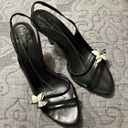 Kate Spade Slingback Highheel Sandal Flower Toe Shoes Size 8