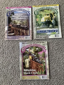 3 issues Garden Railways Magazine 1996 Franz Grund's Garden Railway - Dad's Est - Picture 1 of 11