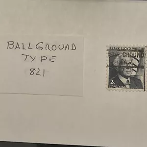 Ball Ground, Georgia Type 821 Precancel On A 2 Cent Stamp Frank Lloyd Wright - Picture 1 of 3