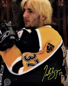 Patrice Bergeron Boston Providence Bruins Signed 8x10 Photo Blonde COA - Picture 1 of 1