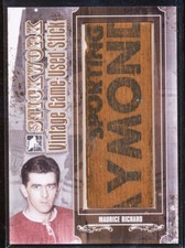 2013-14 ITG STICKWORK VINTAGE GAME USED STICK MAURICE RICHARD GOLD 1/1 JUMBO
