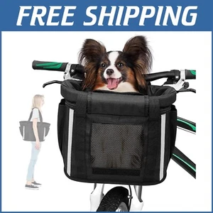 Stylish Folding Pet Carrier for Bikes - Perfect for Shopping, Picnics & Travel - Picture 1 of 9