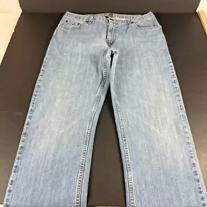 2006 Tommy Hilfiger Jeans Men's 35 x 33* Relaxed Straight Leg Blue Fade Demin - Picture 1 of 19