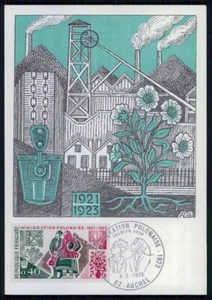 FRANCIA MK 1973 AUCHEL MINERÍA MINERÍA MINERÍA MAXI TARJETA MC xc08 - Imagen 1 de 2