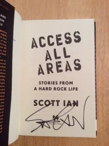 Autografato - Scott Ian Accesso Tutti Aree : Hard Rock Storie Da Il Strada HC - Picture 1 of 9