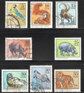 GERMANY DDR 1975 ANIMALS, Erfurt ZOO, Full set of USED stamps, Mi.Nr. 2030-2034 - Picture 1 of 1