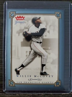 2004 FLEER GREATS INSERT #66 WILLIE MCCOVEY SAN FRANCISCO GIANTS #243/500 - Image 1 of 2