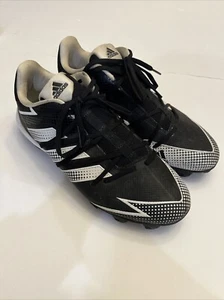 Men’s Adidas Afterburner 7 Md Baseball Cleats Size 9 Black & White - Picture 1 of 6
