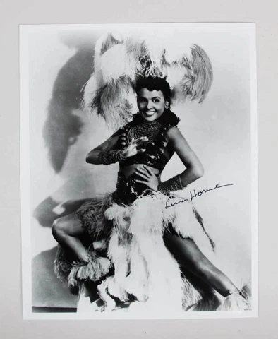 Lena Horne autographed signed autograph auto vintage 8x10 B&W publicity photo Cover