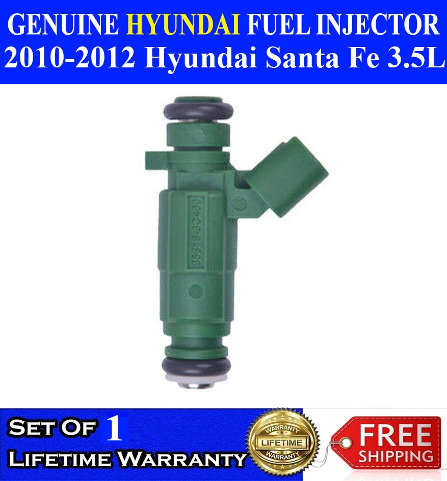 Inyector de combustible genuino único OEM Hyundai para Hyundai Santa Fe 2010-2012 3,5 L V6 Foto 1 de 1