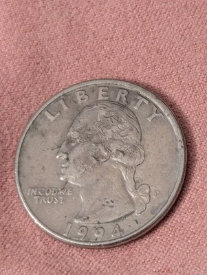 1994 P Rare Washington Quarter Double Die Date, Vintage Coin - Image 1 of 2
