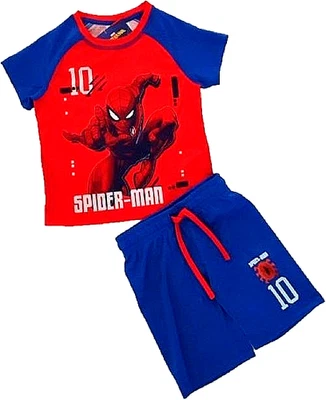 Spiderman Trikot Sportset Set Short + Shirt 2-er Set Jungen 98 - 128 Sommerset