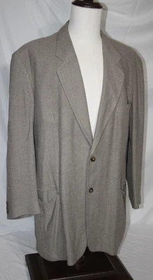 GIORGIO ARMANI Men's 46 Linen Rayon Wool Blazer 2B No Vent Made in Italy - Image 1 of 4
