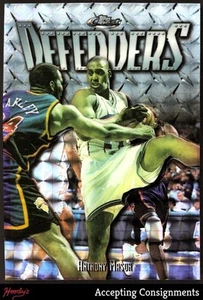1997-98 Finest Defenders Embossed Refractors #301 Anthony Mason 21/263 Hornets - Picture 1 of 2