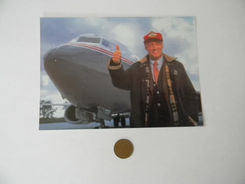 Boeing postcard Lauda Air f1 March BRM Ferrari Brabham McLaren Mercedes #20 Cover