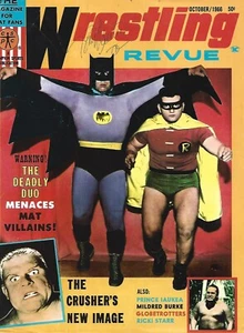 WRESTLING LEGEND TONY MARINO SIGNED 1966 MAGAZINE COVER THE BATTMAN 2X TAG CHAMP - Picture 1 of 1
