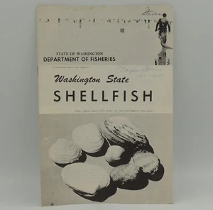 Shellfish 1962 State of Washington Department of Fisheries Info Booklet - Bild 1 von 12