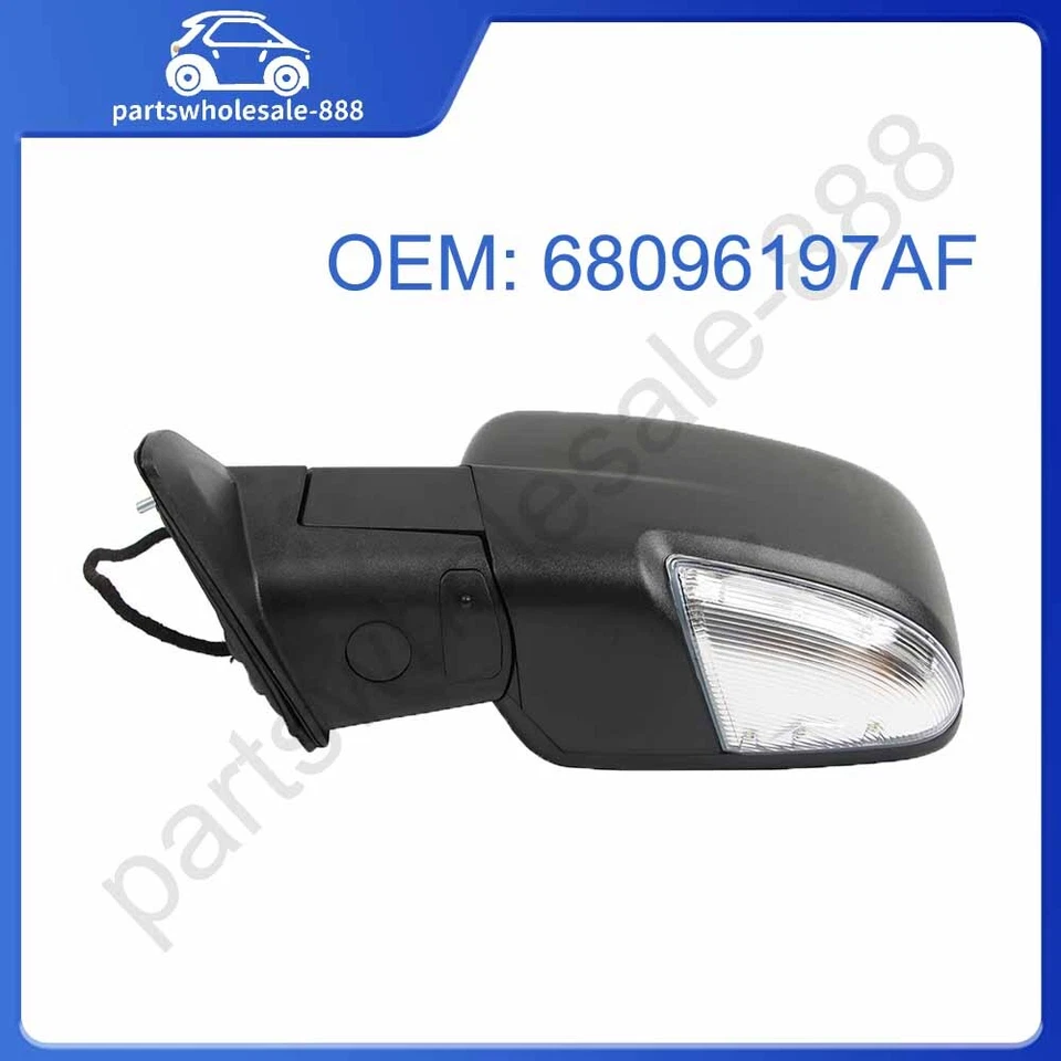 Nuevo Power Mirrort Power plegable térmico texturizado 12 pines para Ram 1500 2013-2018 Foto 1 de 4