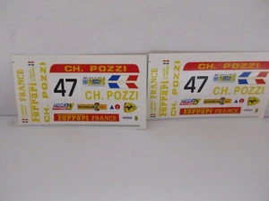 DECAL 1/18 FERRARI 512 BB CH POZZI #47 24H LE MANS 1981 WINNER CLASS GTX - Imagen 1 de 2