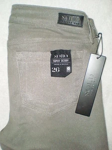 Sold Design Lab SOHO Super Skinny Stretch Womens Faux Suede Size 26, 28 New - Picture 1 of 5