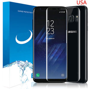 Clear Full Cover Temper Glass Screen Protector Fr Samsung Galaxy S8/Plus/S7/Edge