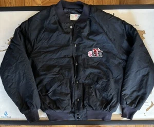 Chaqueta Satinada Vintage Años 90 King Louie UGW Rojo Zorro Hecha en EE. UU. Talla Mediana - Imagen 1 de 4