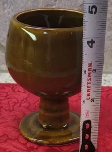 Vintage brauner Keramik Weinbecher 8 fl oz - Bild 1 von 6