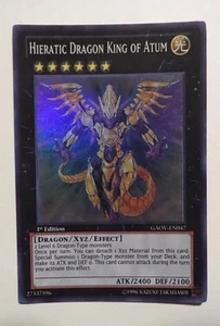 Yugioh Hieratic Dragon King of Atum GAOV-EN047 Super Rare - Picture 1 of 1