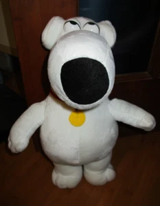 NANCO 20th Century Fox Brian Griffin Family Guy White Dog 14" Plush 2005 - Picture 1 of 24