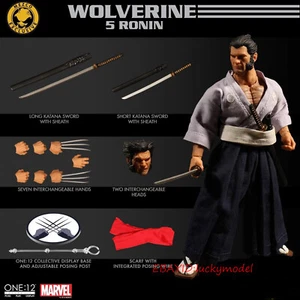 MEZCO Wolverine James Howlett Samurai 1/12 Action Figure In Stock NEW - Picture 1 of 7