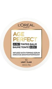 Loreal Age Perfect Foundation 4-in-1 Tinted Face Balm Firming 10 Light 0.63 Oz - Picture 1 of 6