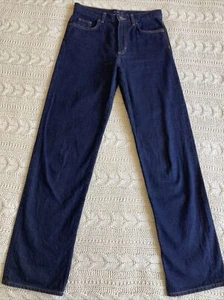 Cos size 25 Straight turn-up mid rise ankle length straight Leg Blue Denim Jeans - Picture 1 of 10