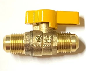EFP CLR 1/2" VALVOLA A SFERA SVASATA Regolabile In Linea 1/2 Maschio Flare x 1/2 Maschio Flare - Foto 1 di 5