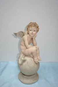Putte, putte romántico, ángel coloreado a mano, 41 cm - Imagen 1 de 7