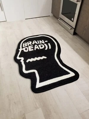 Brain Dead Head Floor Mat Area Runner Rugs Living Room Accent Modern Wool Carpet - Image 1 of 3