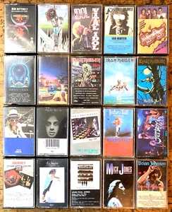 240 Cassette Tapes: Iron Maiden, Black Sabbath, Judas Priest, The Doors, Budgie - Picture 1 of 12
